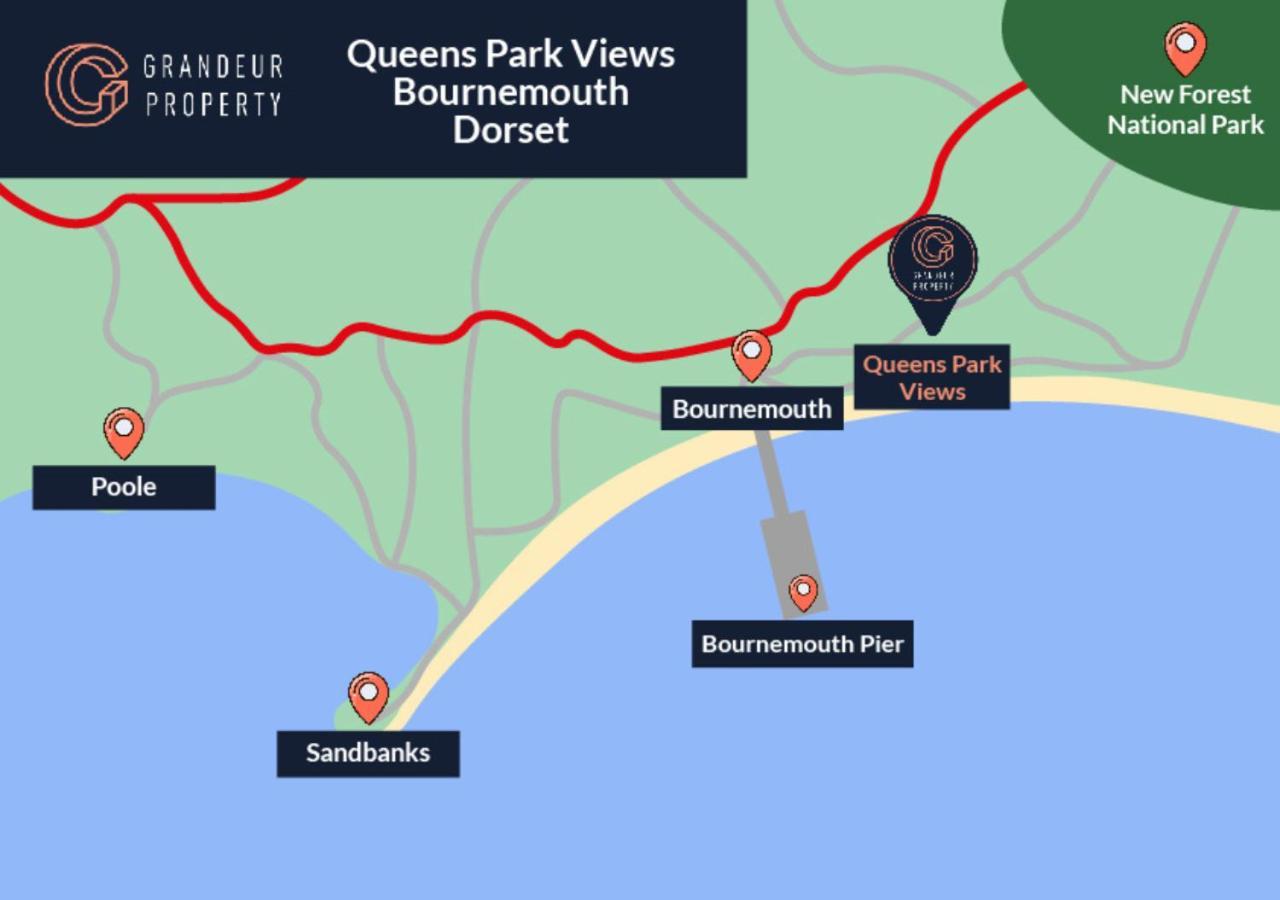 Queens Park Views By Grandeur Property บอร์นมัธ ภายนอก รูปภาพ